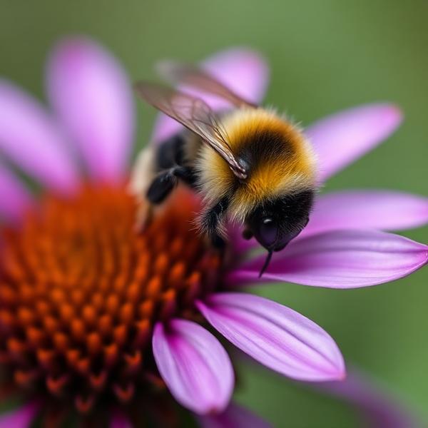 Bumblebee on a coneflower